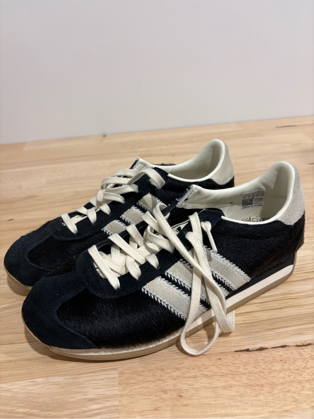 Women) Adidas Country OG Cream White/Core Black/Golden Beige